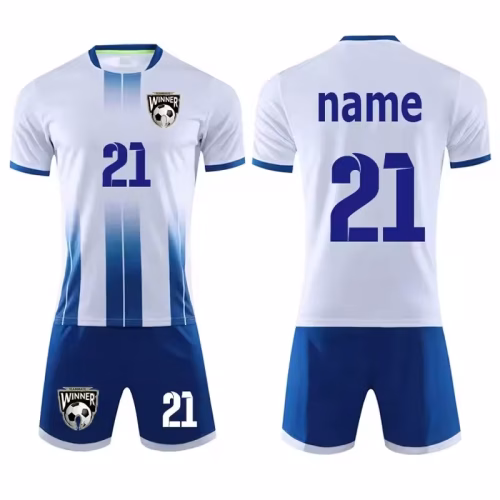 Customizable Short sleeve Football Jersey Set for Men & Kids